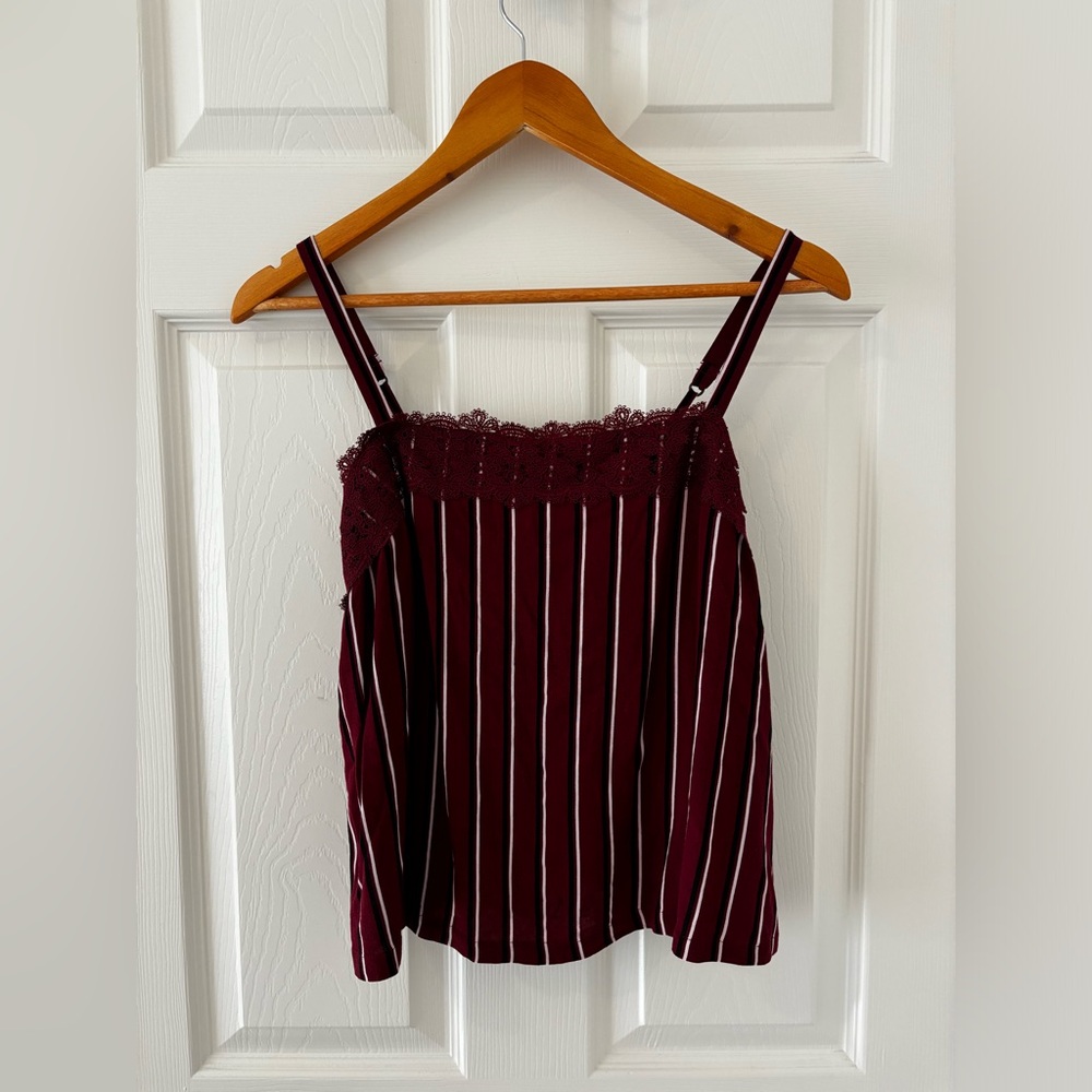 Hollister Maroon Tank Top